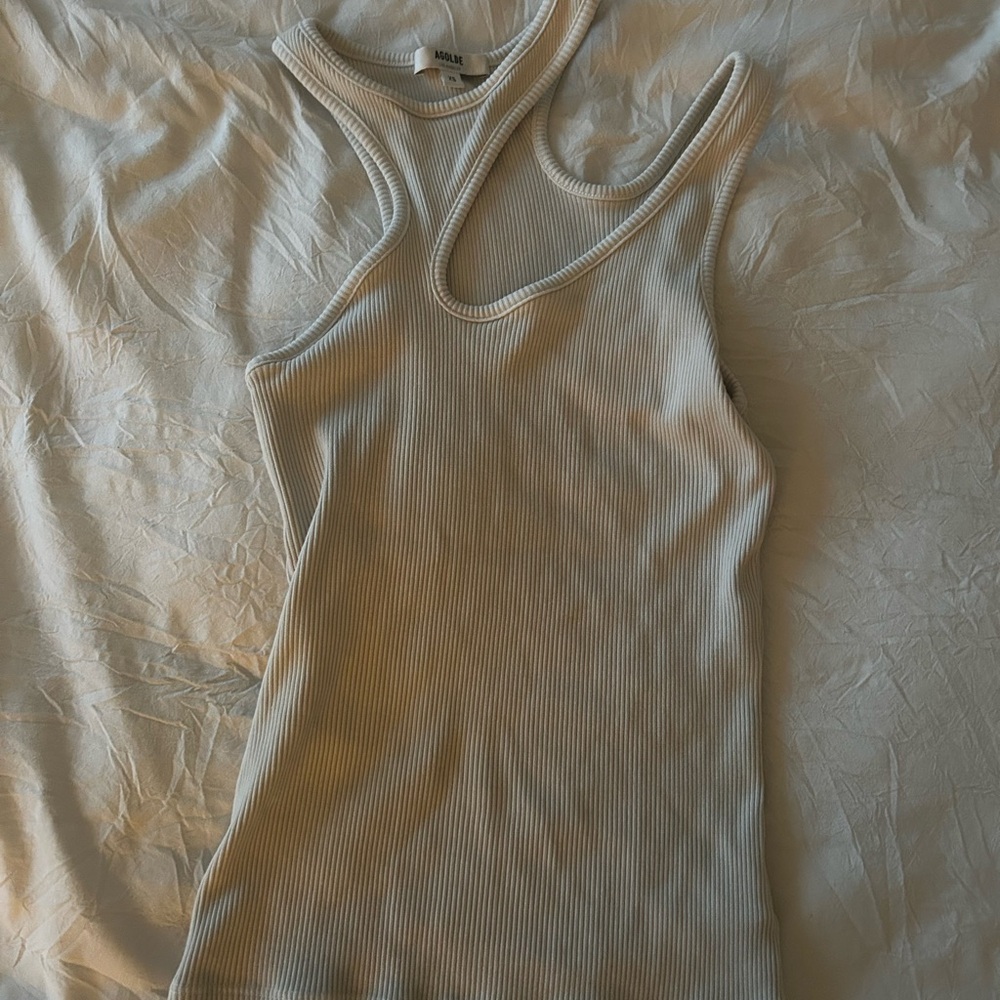 Ribbed Tank Top - Cream